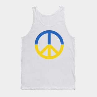 Ukraine Peace Sign Tank Top